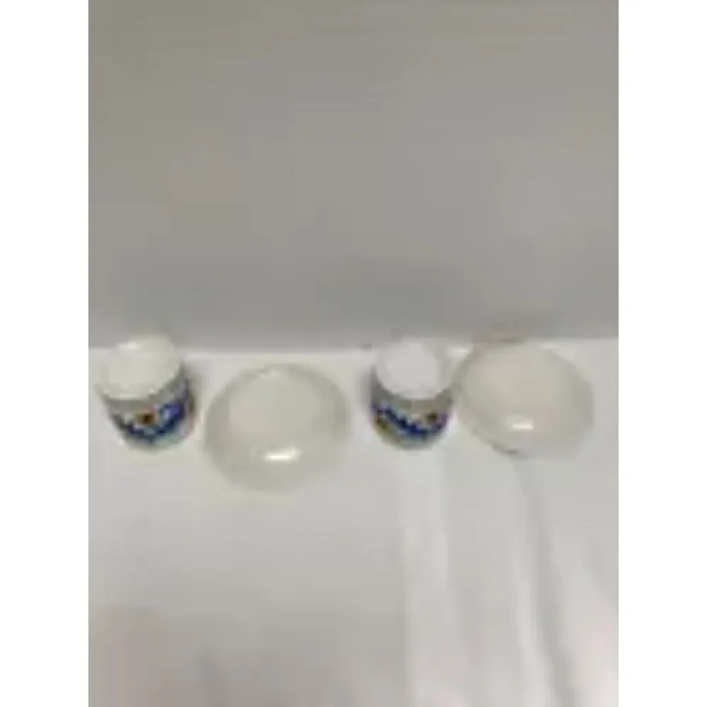 ROMANA SAMBUCA Vintage Italian Espresso Cup 3oz and Saucer Set of 2